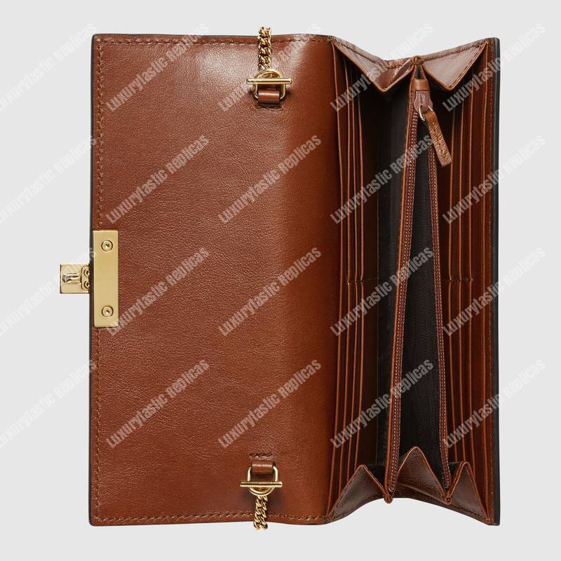 G*u*i gg padlock continental wallet beige/ebony