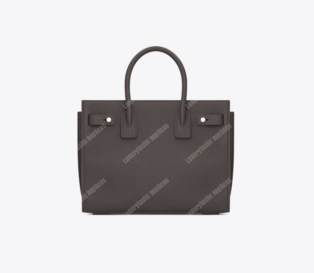 Saint Laurent Sac De Jour Baby Grained Leather Grey