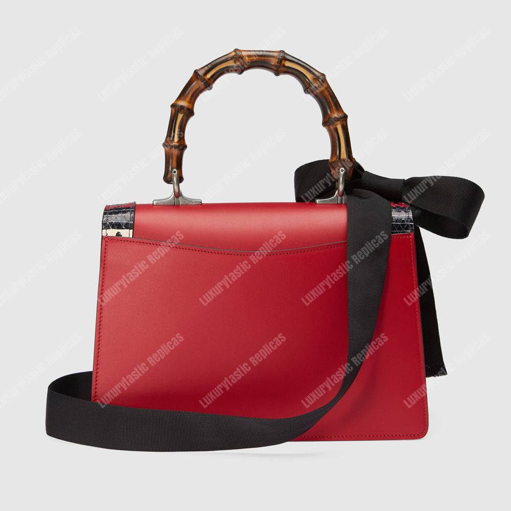 G*u*i lilith leather top handle bag red