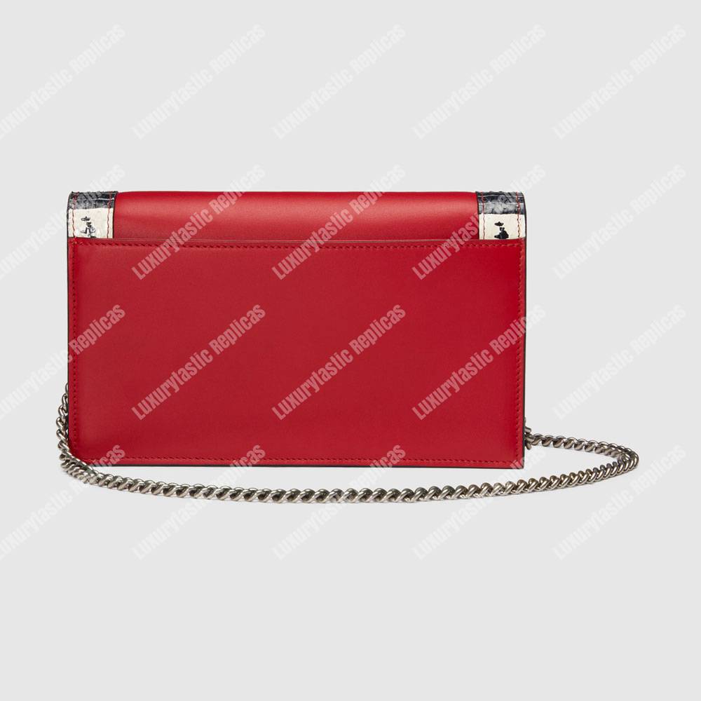G*u*i lilith leather shoulder bag red