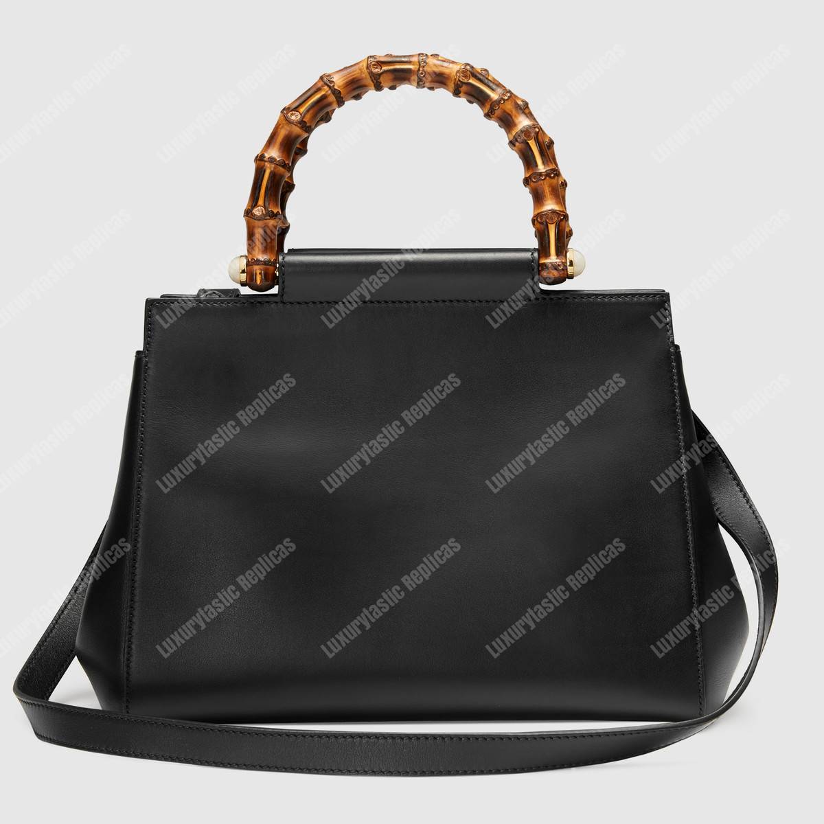 G*u*i nymphaea small top handle bag black