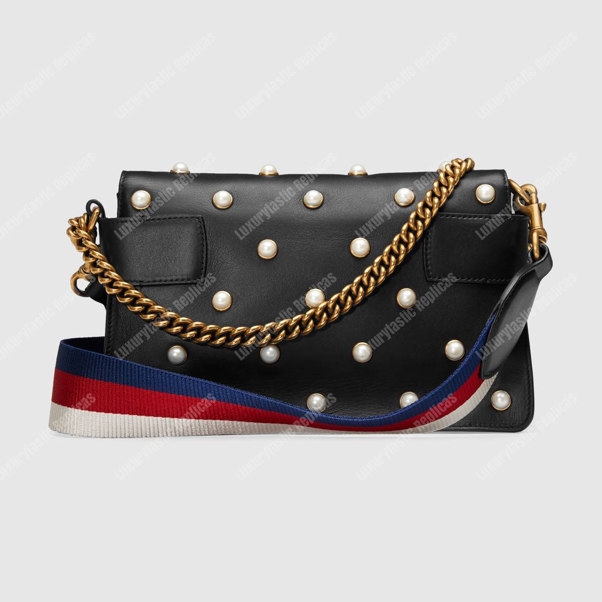 G*u*i broadway leather mini bag black