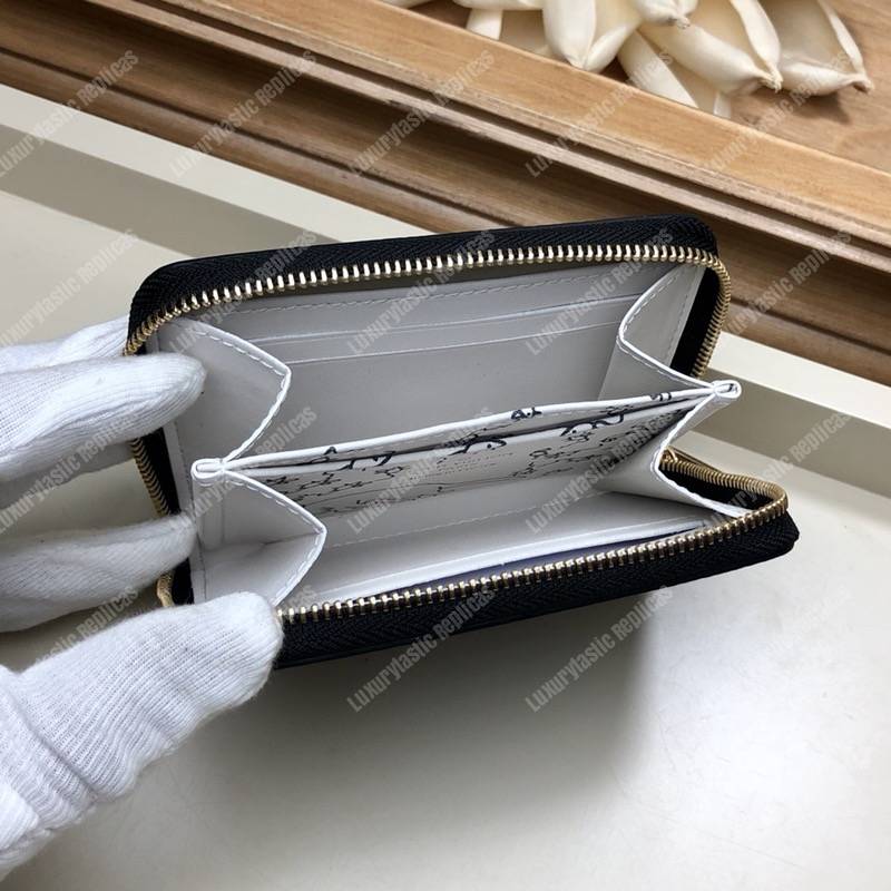 LV Zippy Coin Purse Catogram Dogs and Cats Black White