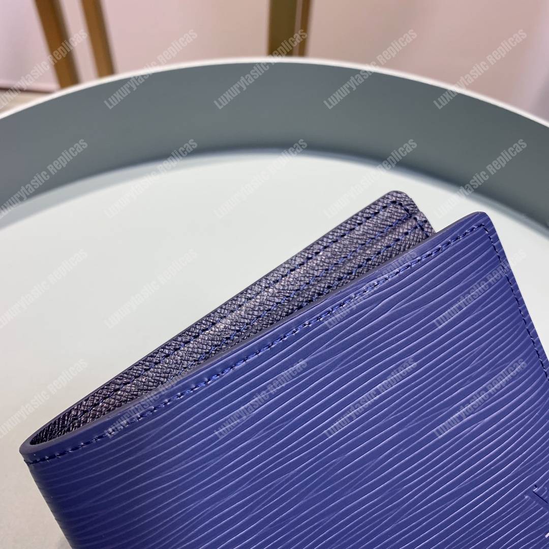 LV Multiple Wallet Blue Oxford
