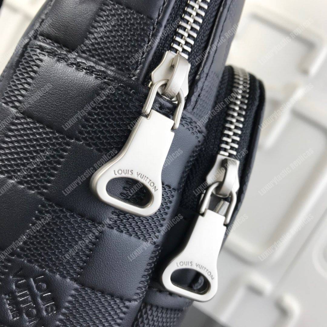 LV Avenue Sling Bag Damier Infini Leather Black