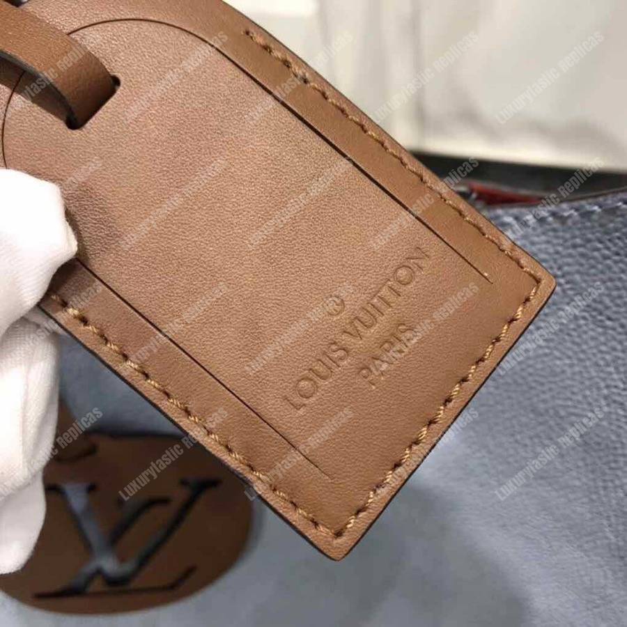 LV Carmel Mahina Monogram Bleu Horizon Pumpkin