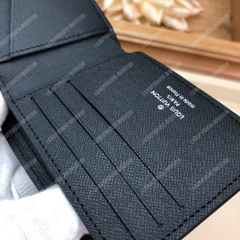 LV Abloh Slender Wallet Taiga