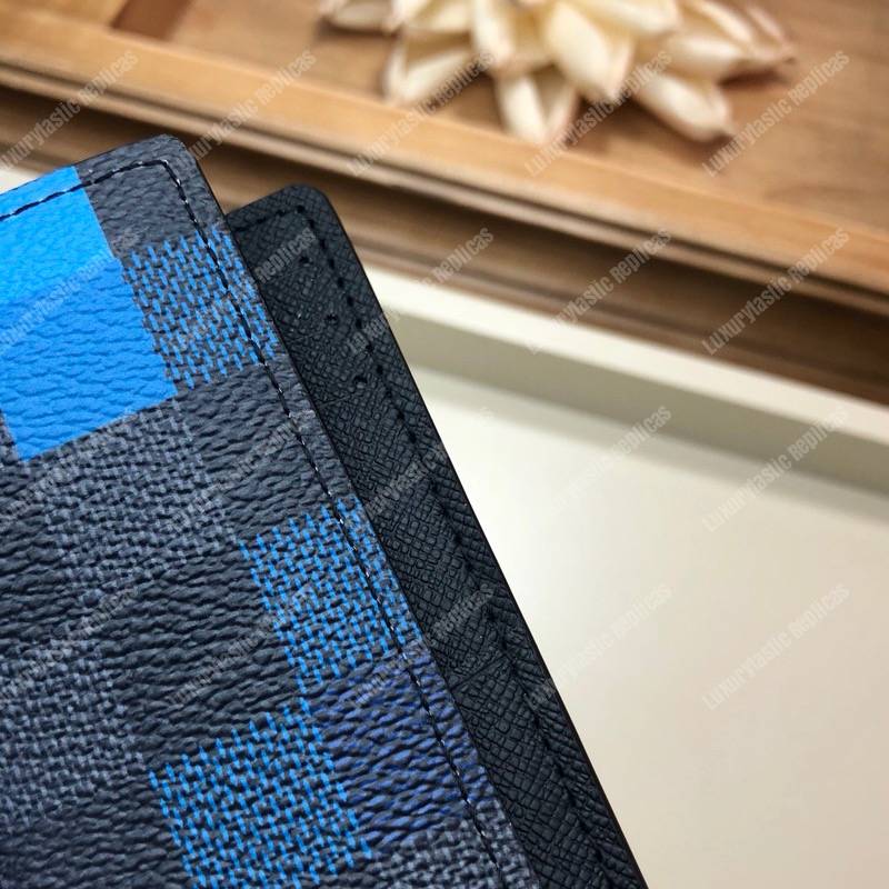 LV Pocket Organizer Damier Graphite Pixel Blue