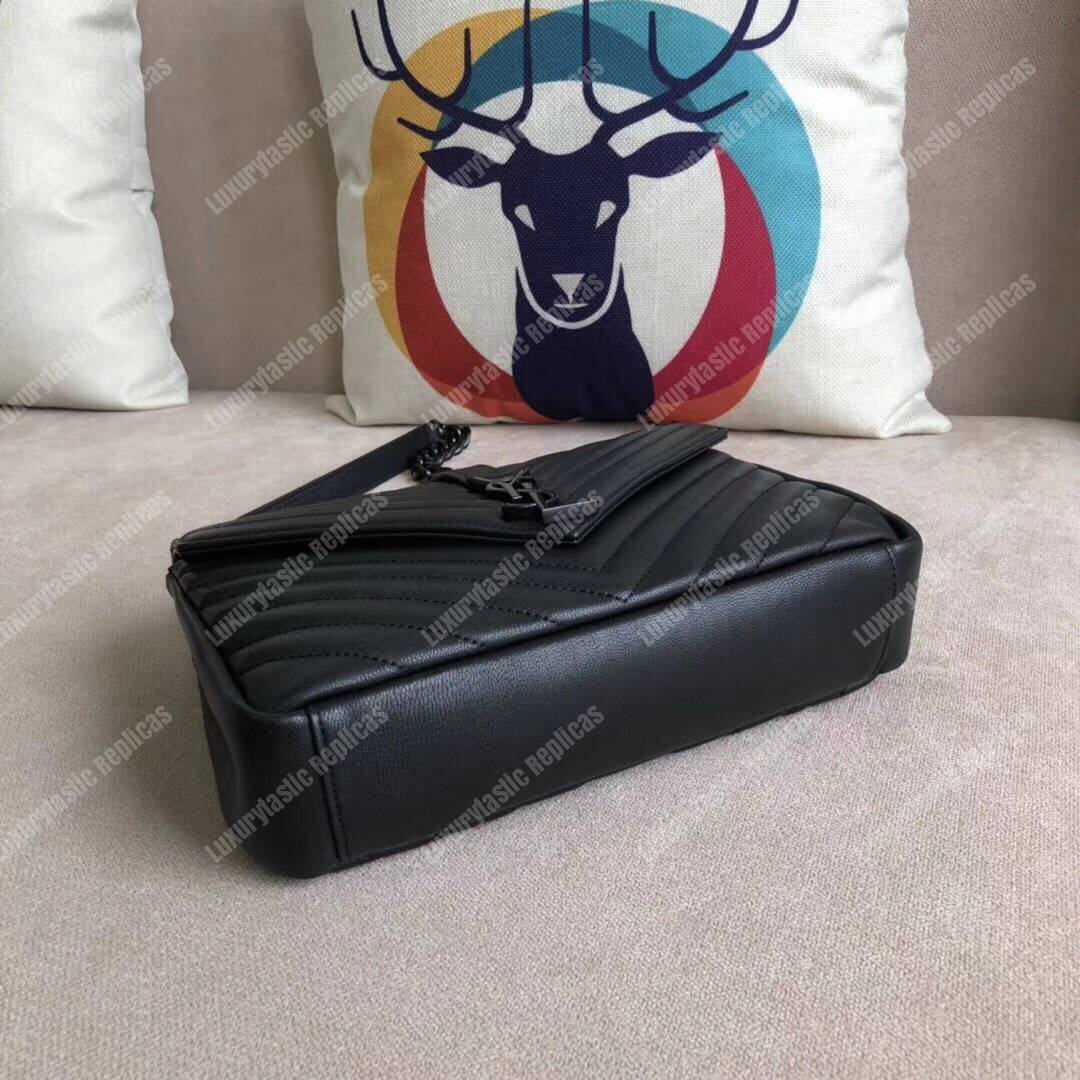 Saint Laurent Medium College Bag In Black