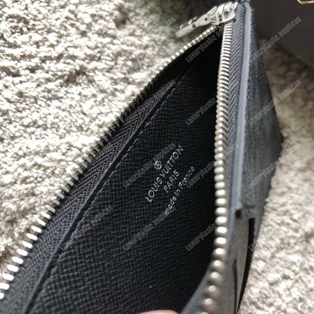 LV Coin Card Holder Damier Graphite Canvas