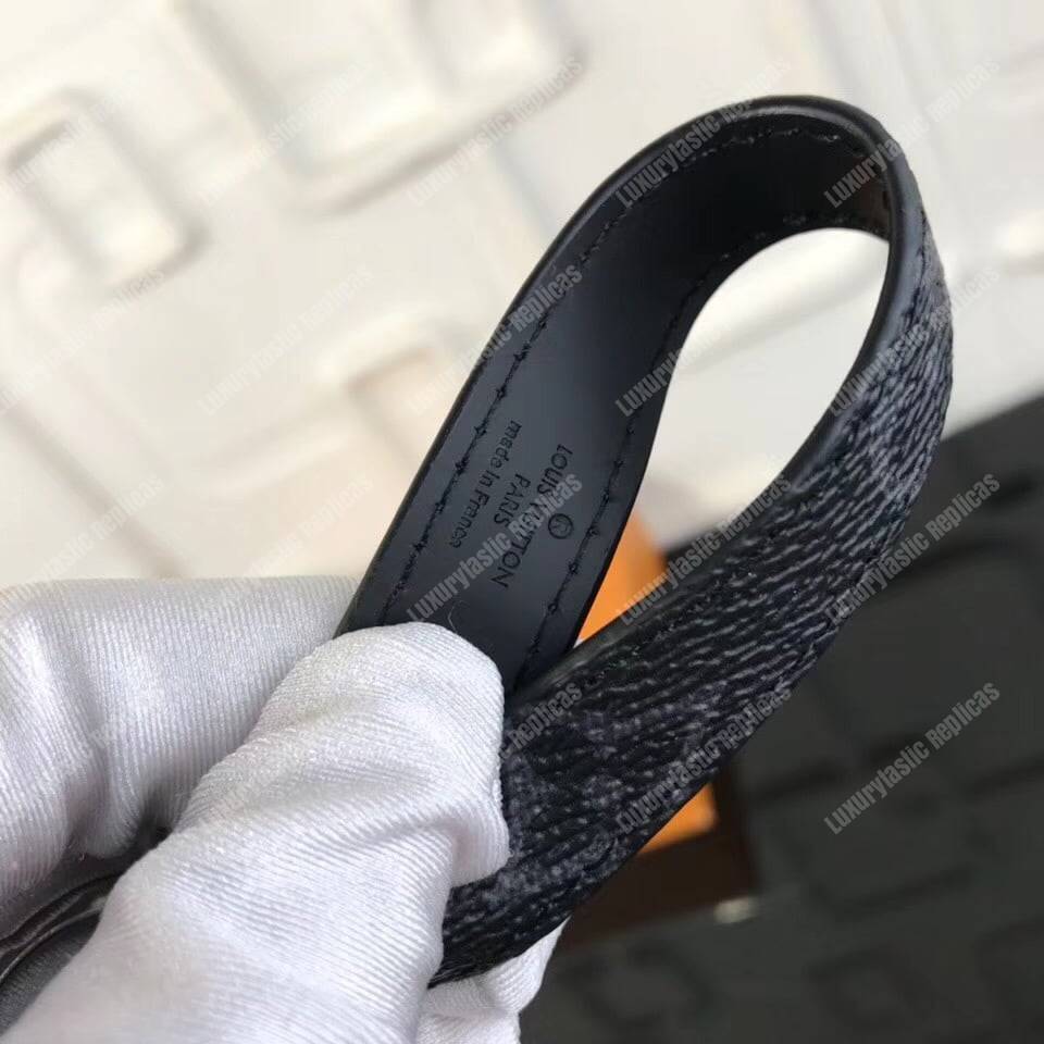 LV Dragonne Bag Charm & Key Holder Monogram Eclipse