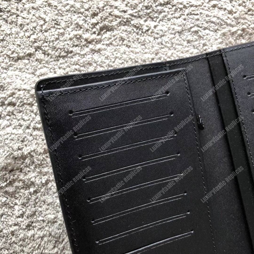 LV Brazza Wallet Monogram Shadow Black