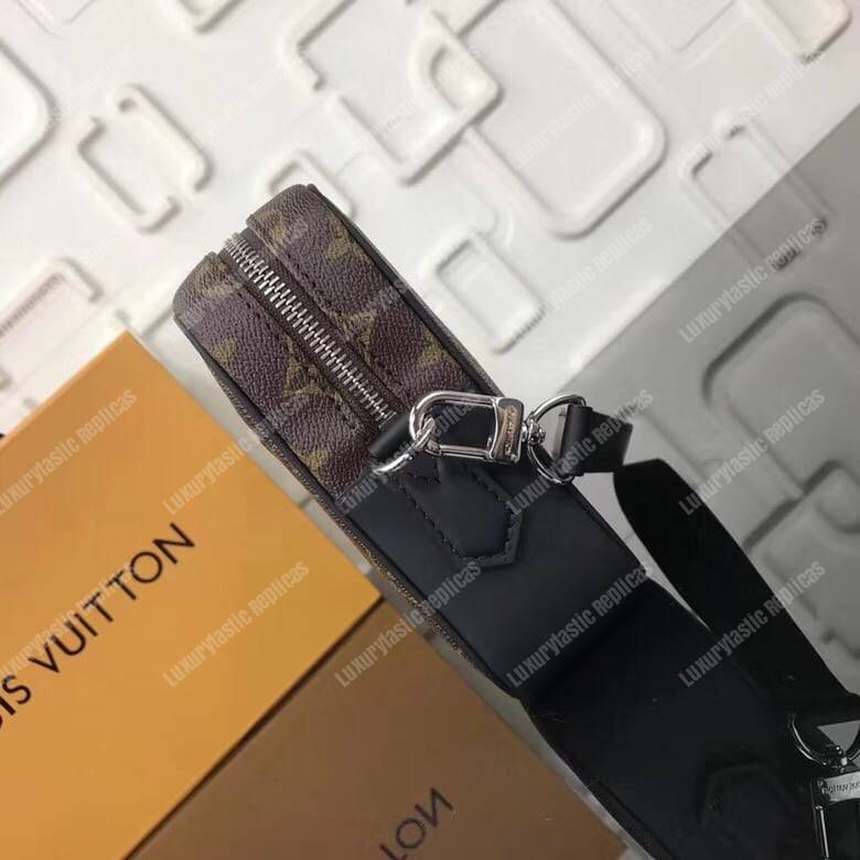 LV Kasai Clutch Monogram Macassar Canvas