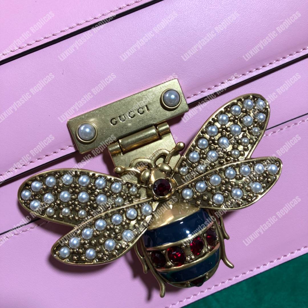 G*u*i queen margaret leather bag pink