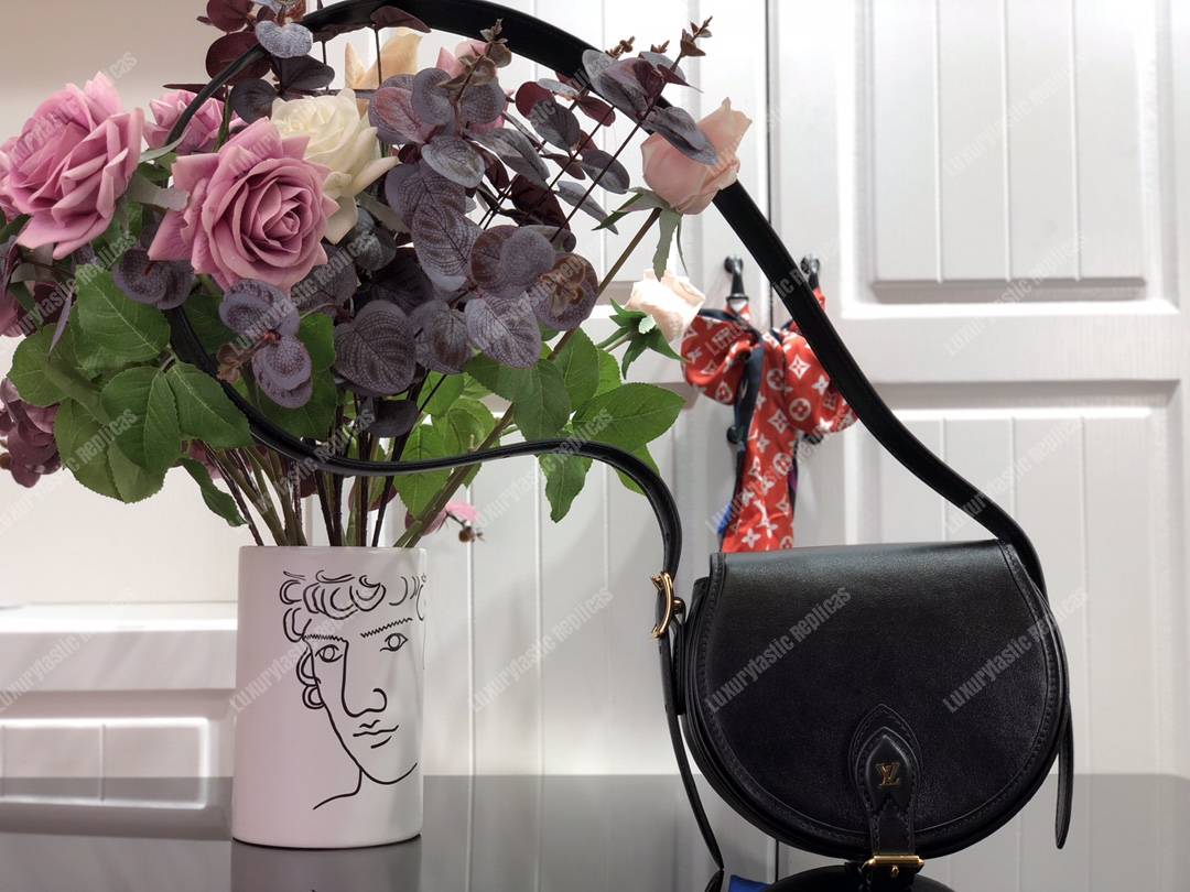 LV Tambourin Calf Leather Noir