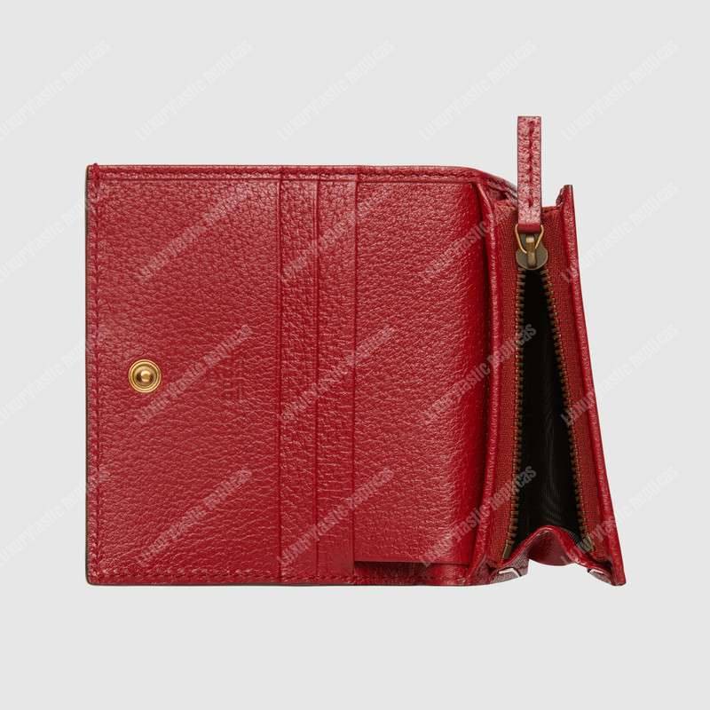 G*u*i queen margaret gg sup*e card case red