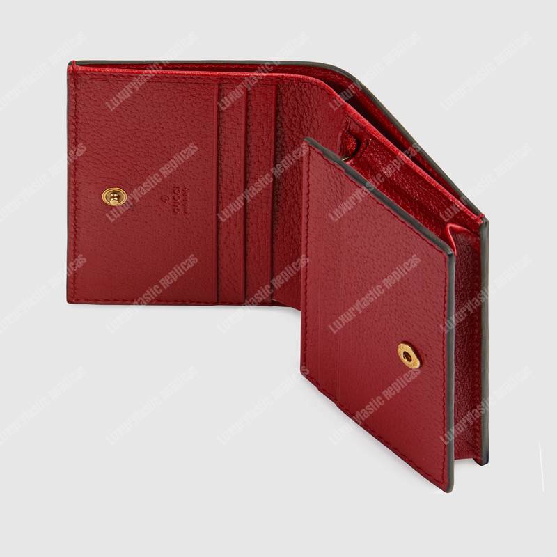 G*u*i queen margaret gg sup*e card case red