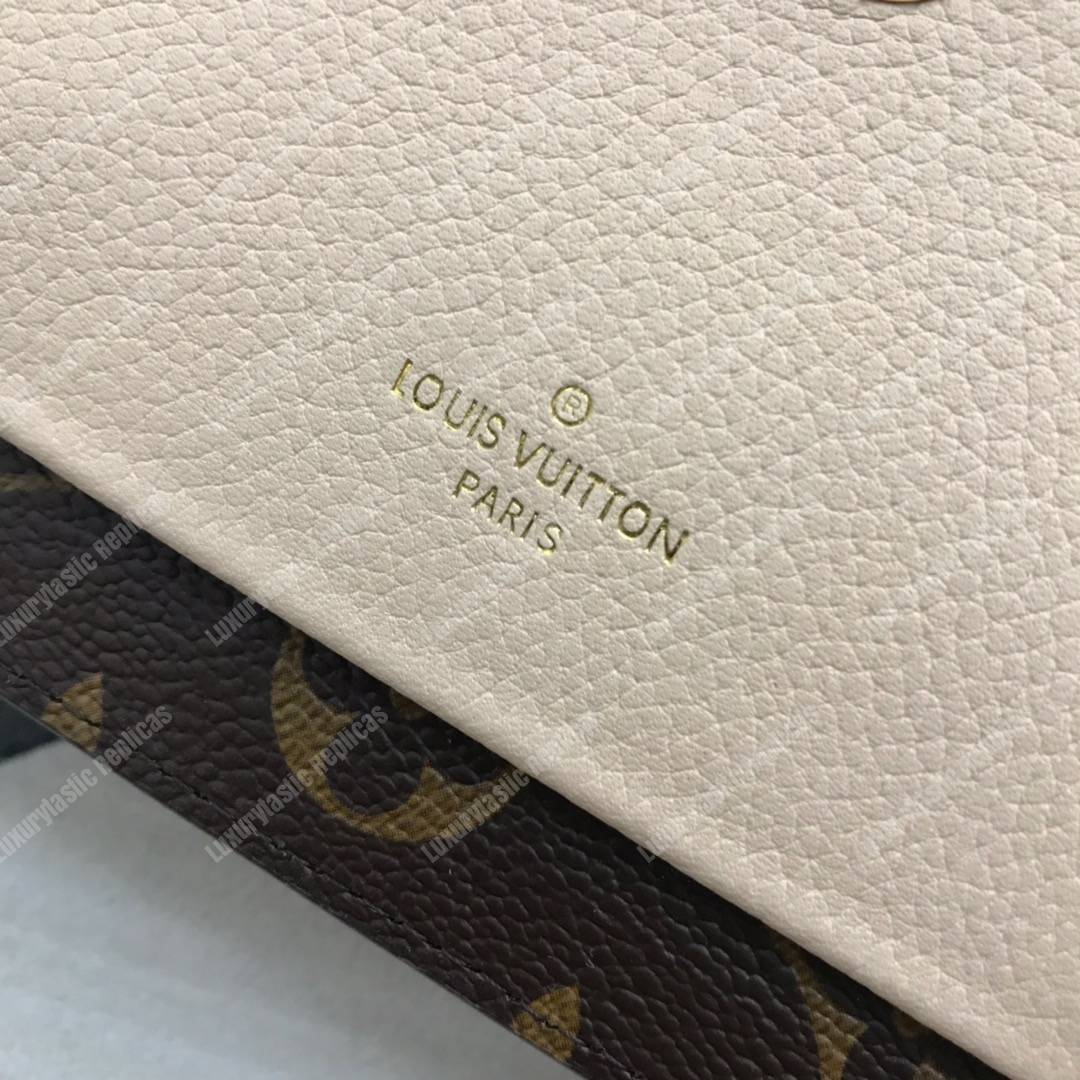 LV Vavin Chain Wallet Monogram Creme