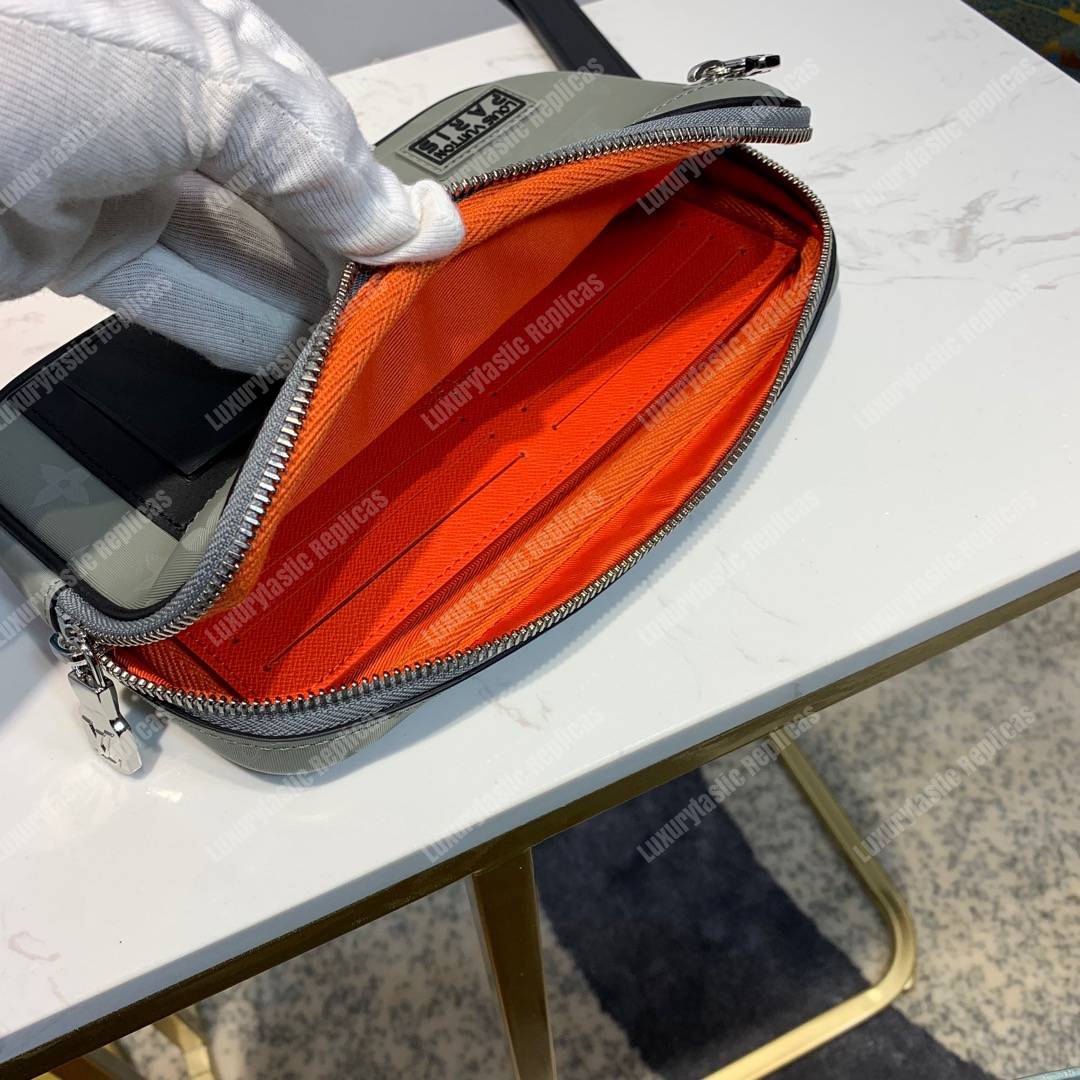 LV Alpha Clutch Spring Summer 2019 Sliver Monogram Satellite