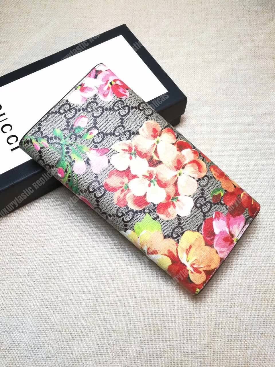 G*u*i gg blooms continental wallet antique rose