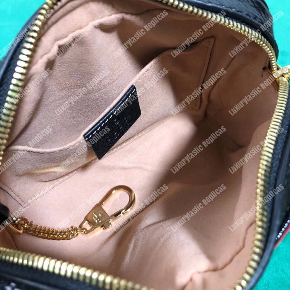 G*u*i ophidia suede mini bag red