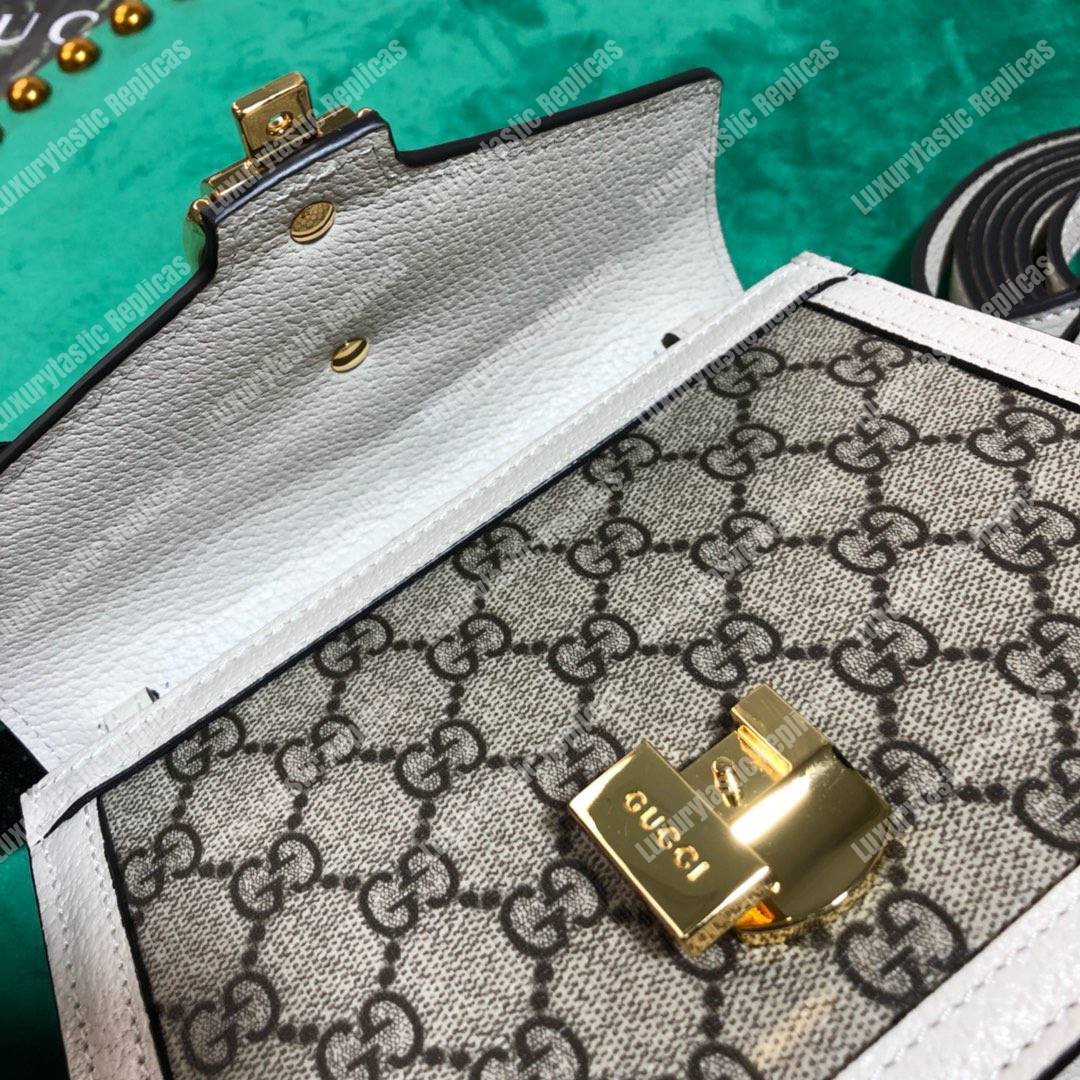 G*u*i sylvie gg sup*e canvas mini bag white