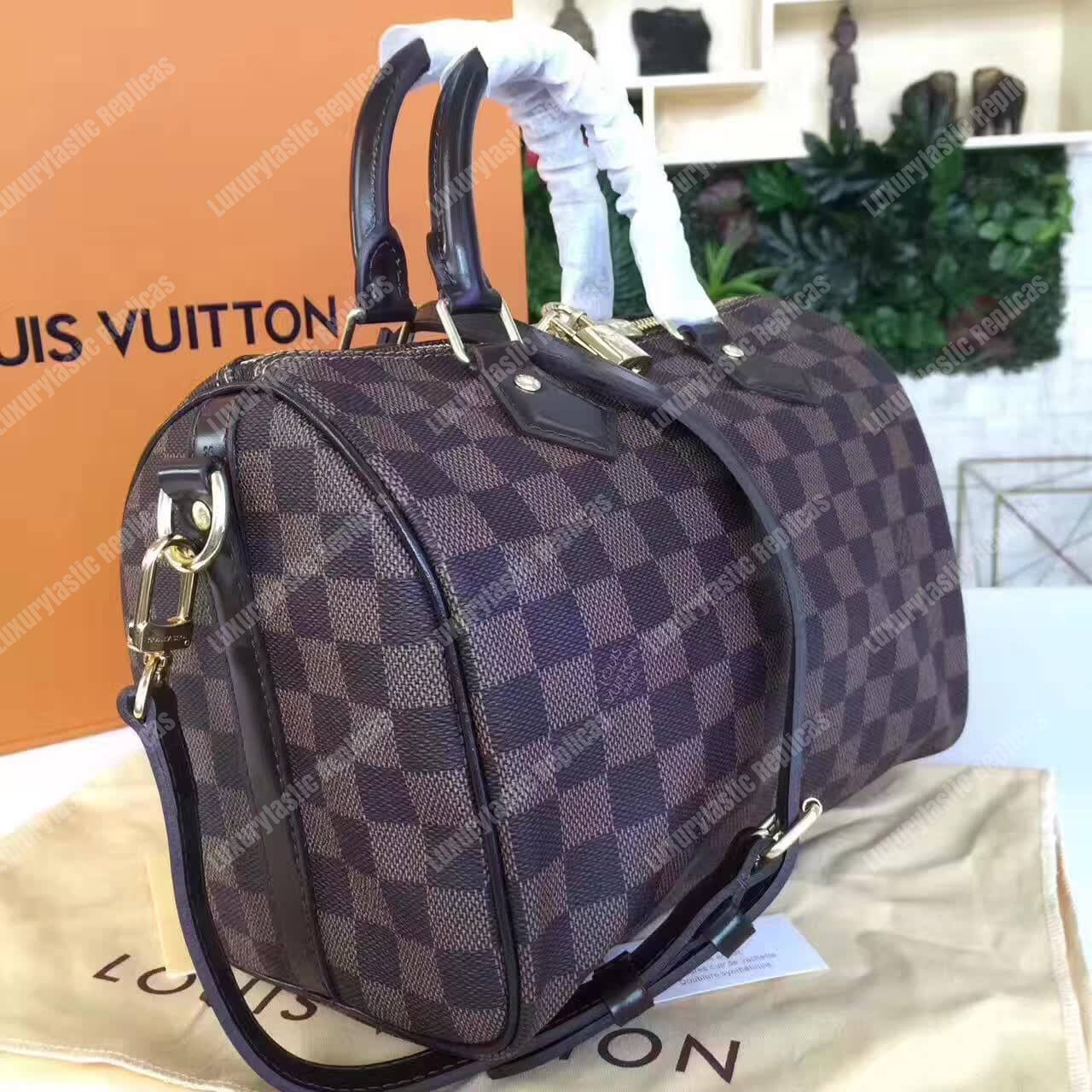 LV Speedy Bandouliere 35 Damier Ebene