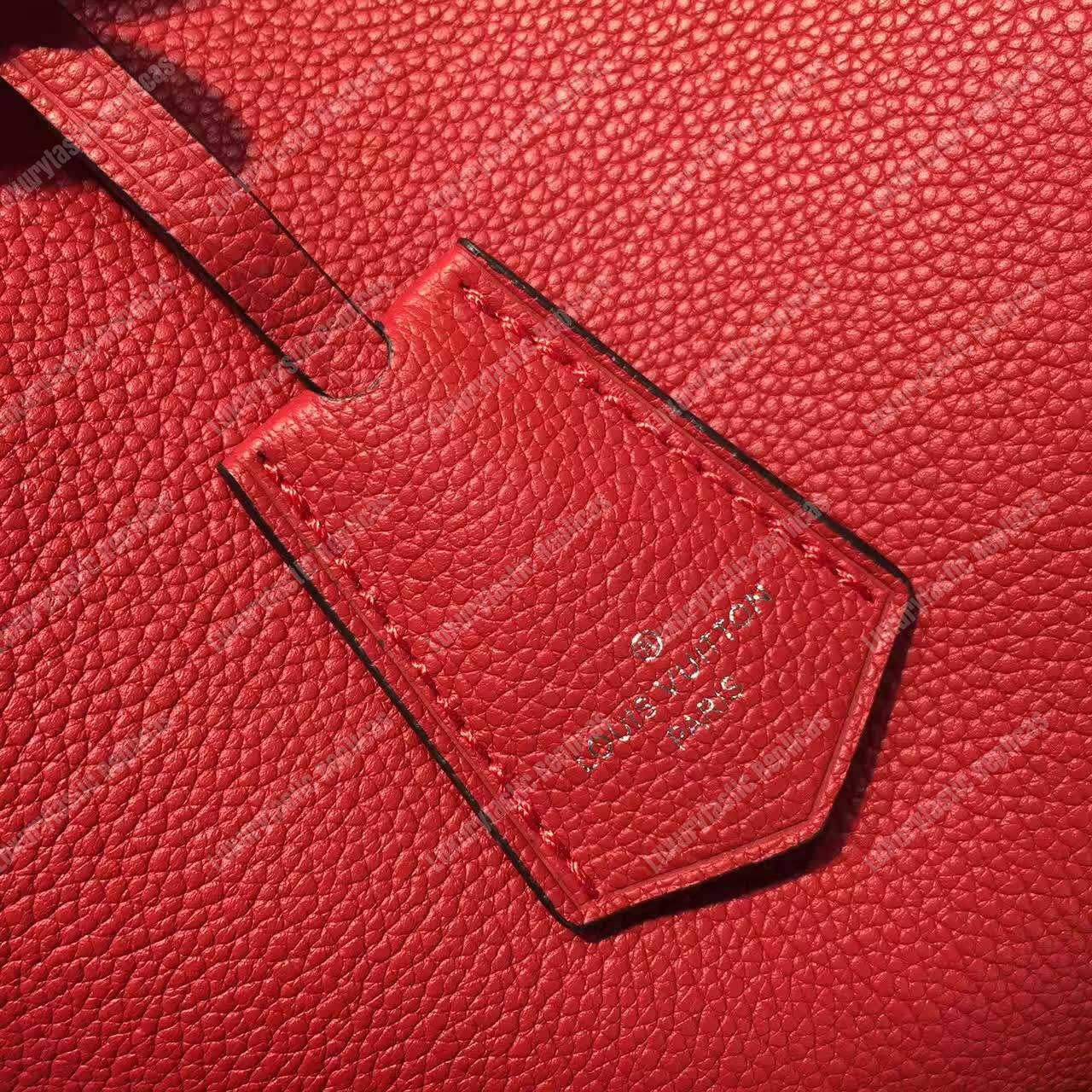 LV Lockme Bucket Red Braided