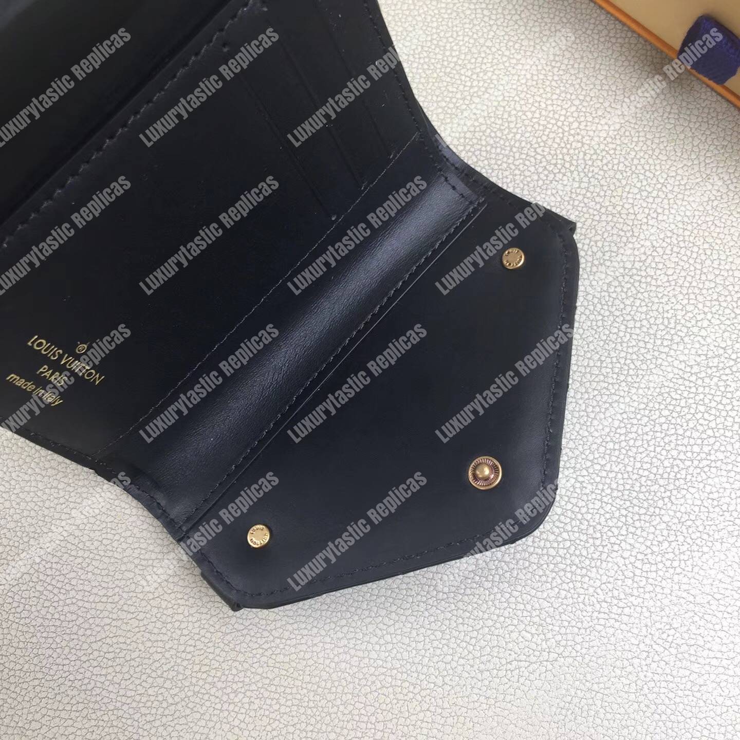 LV New Wave Compact Wallet Black