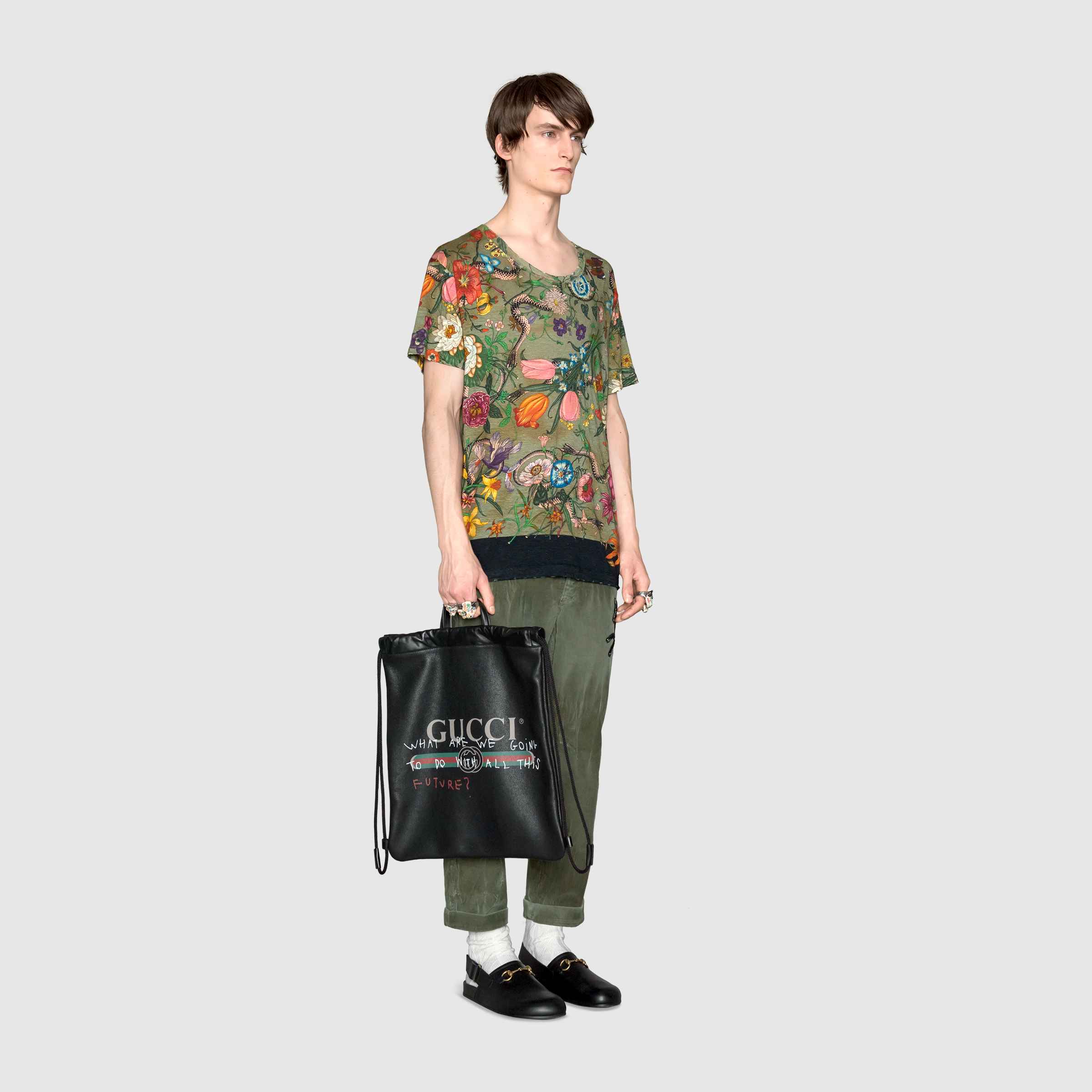 G*u*i coco capitán logo backpack black
