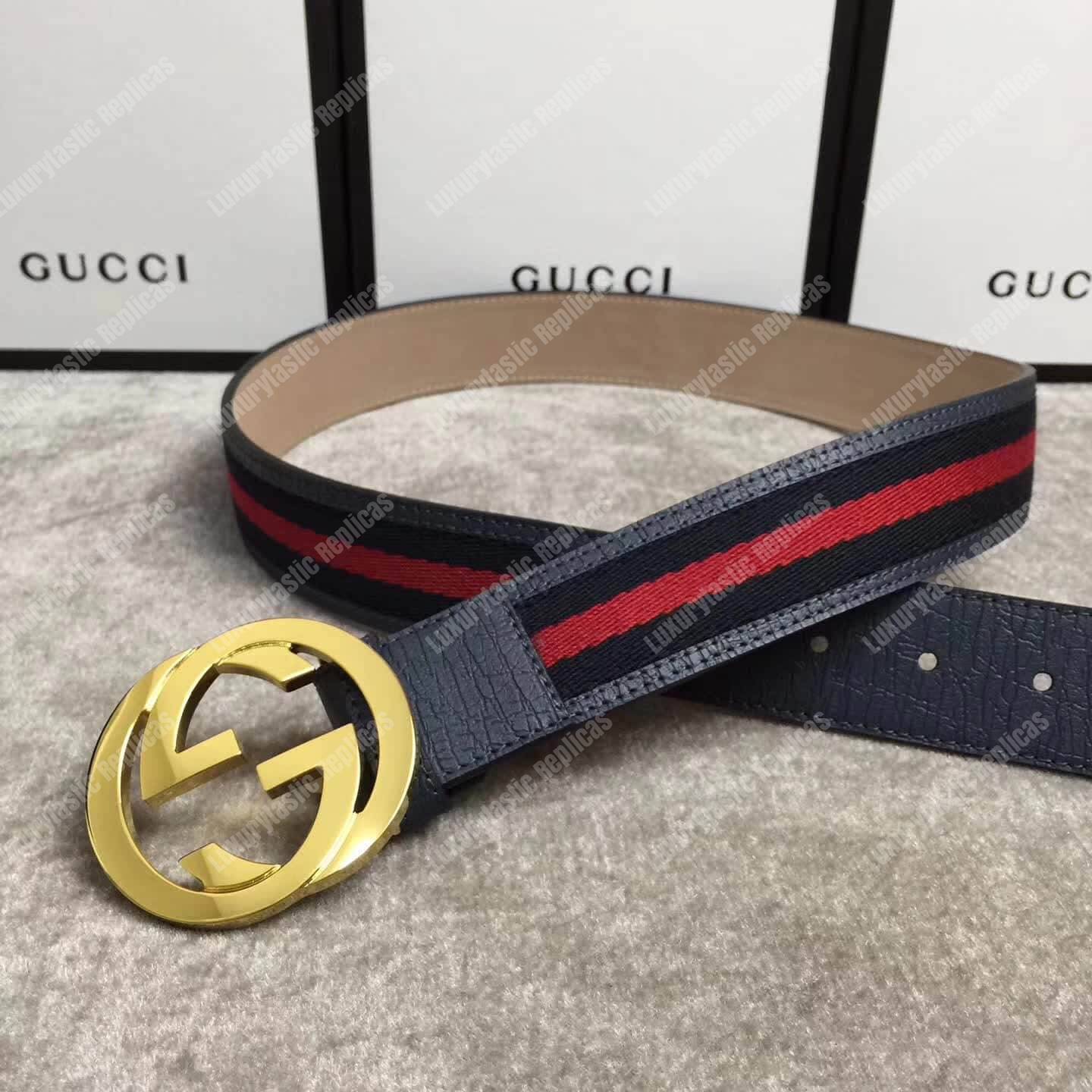 G*u*i web belt with g buckle