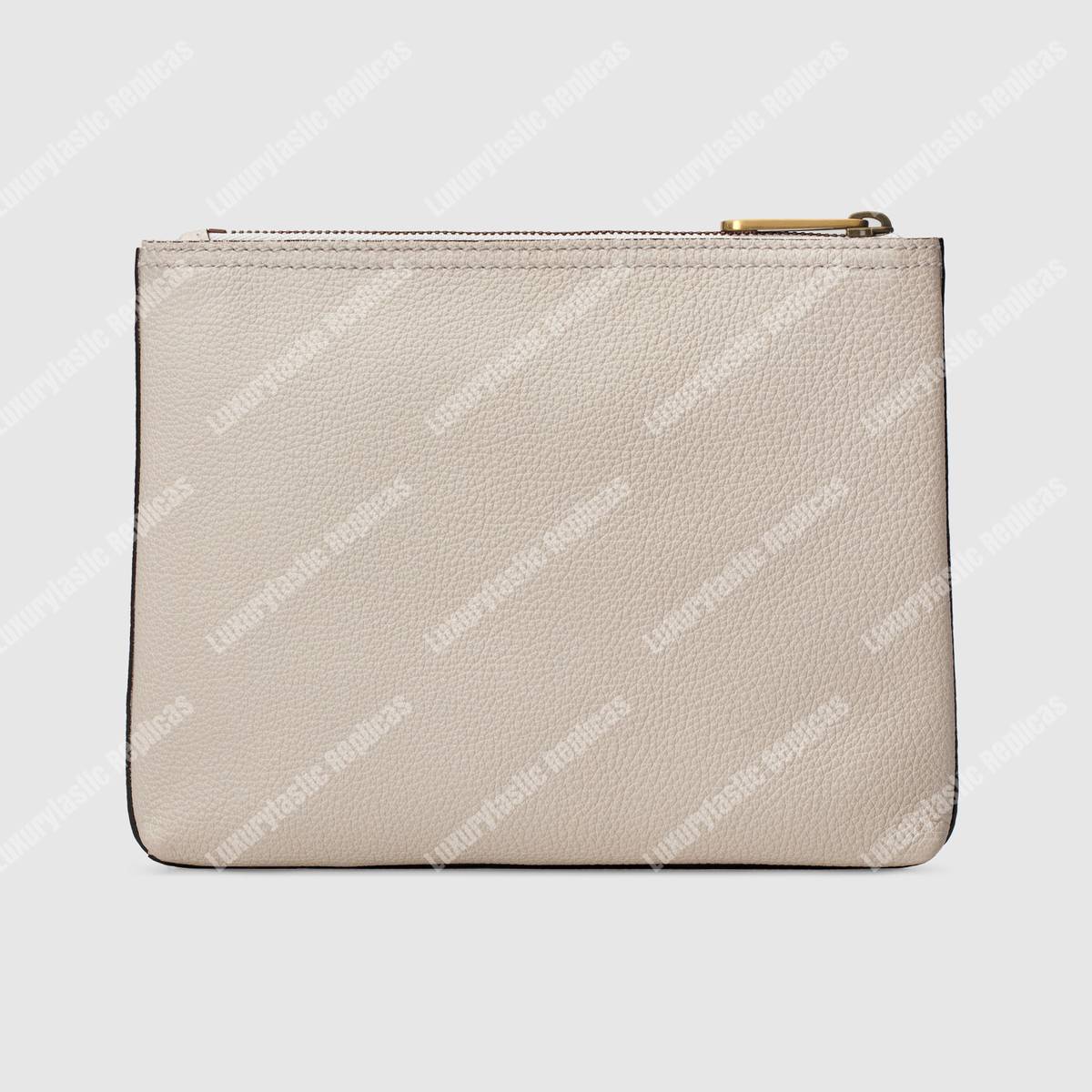 G*u*i print leather small portfolio white