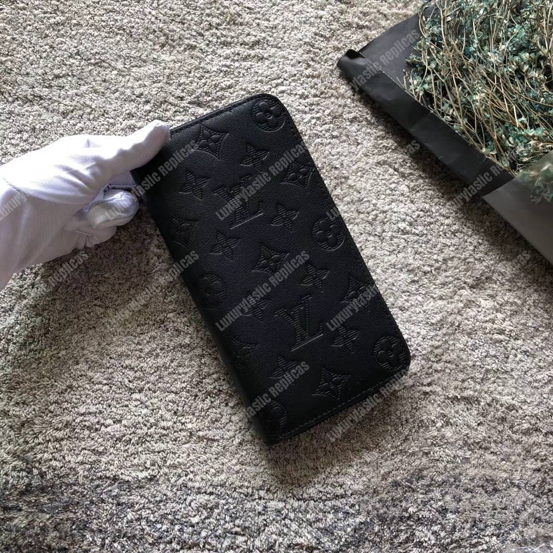 LV Zippy Wallet Monogram Shadow