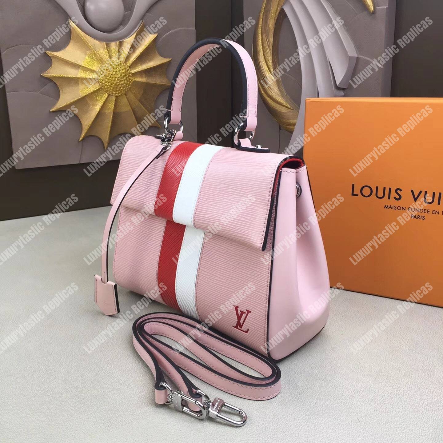 LV Cluny BB Epi Leather Rose Ballerine