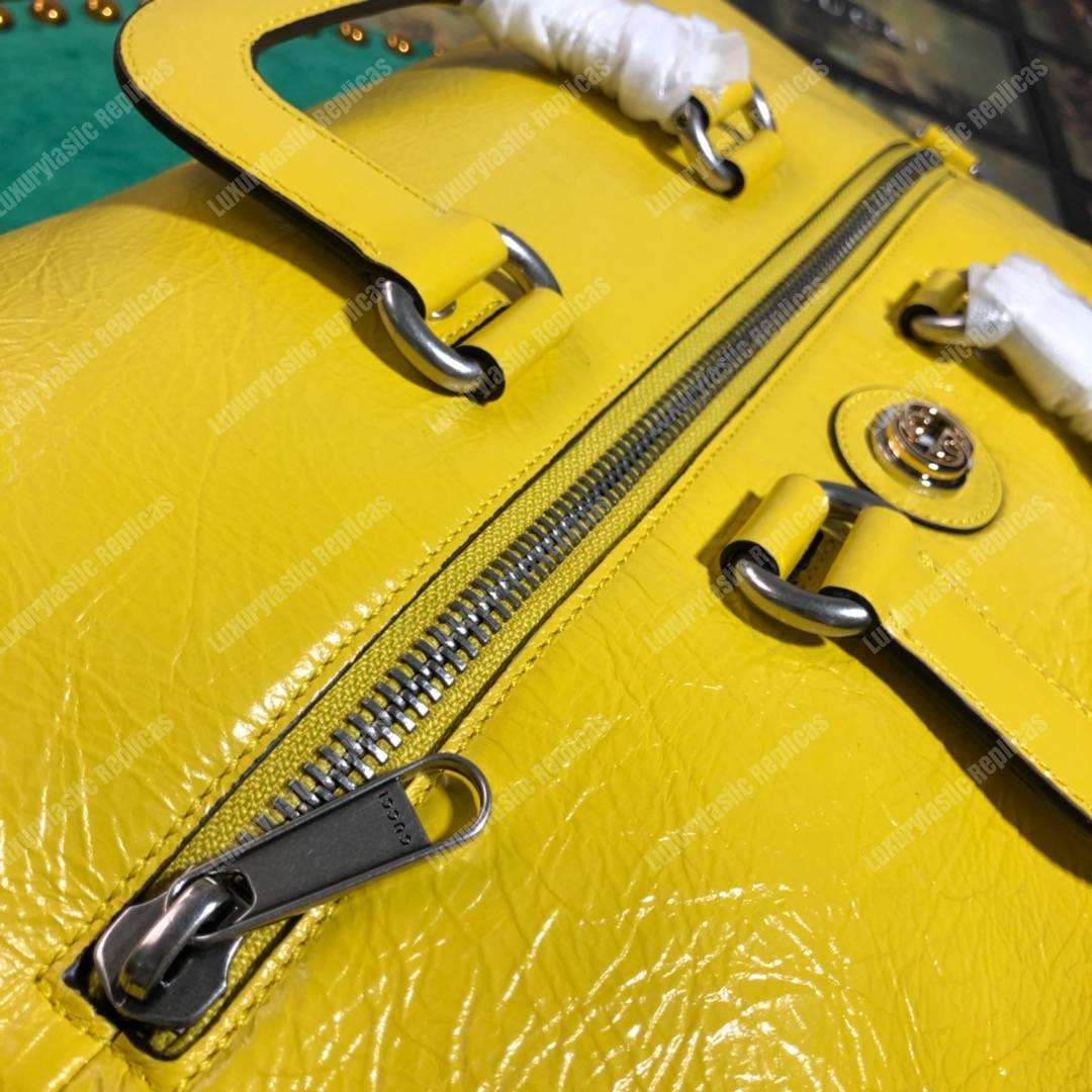 G*u*i soft leather backpack yellow