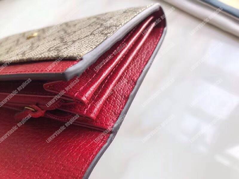 G*u*i neo vintage sup*e continental wallet red