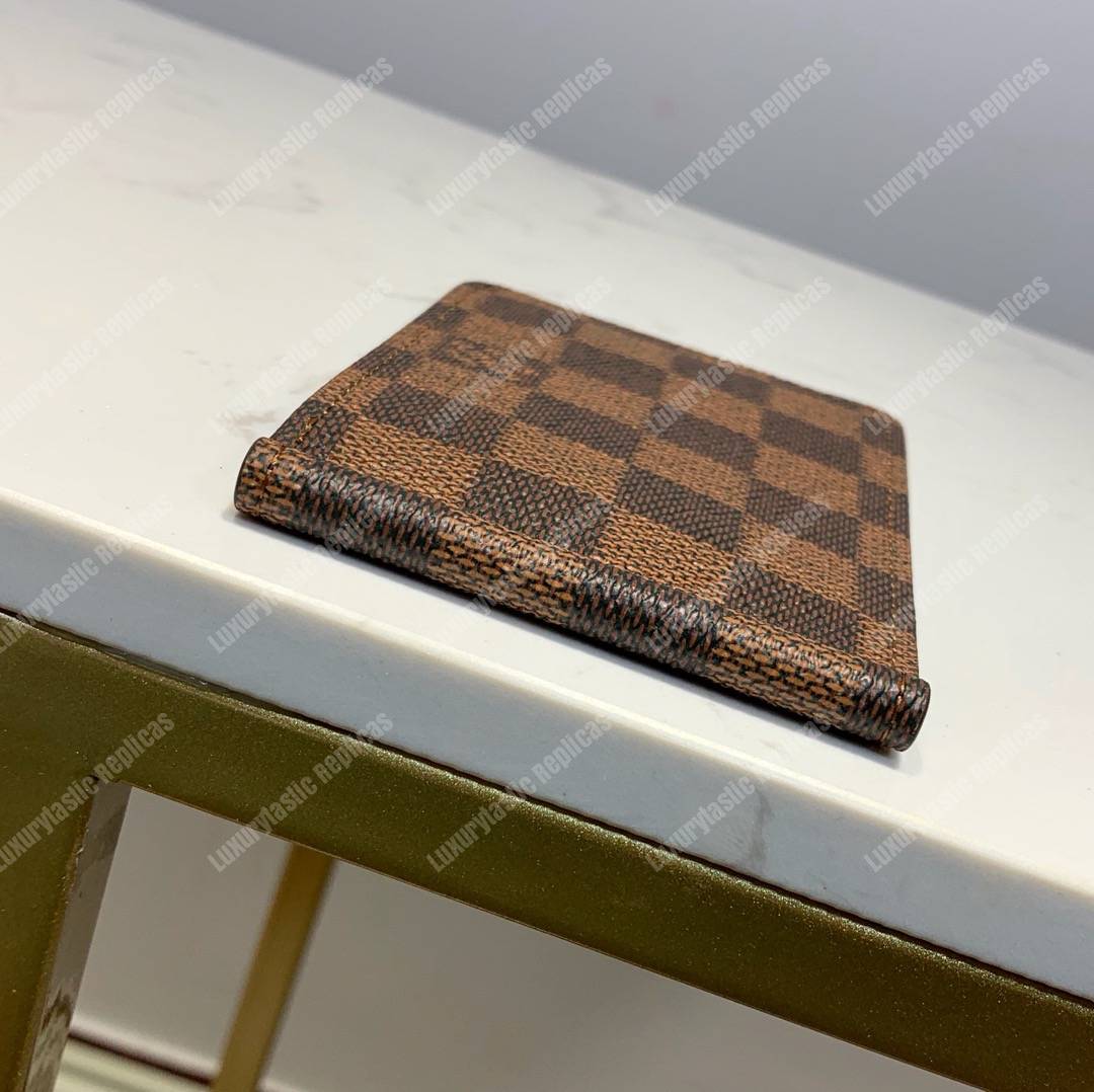 LV Pince Wallet Damier Ebene Brown