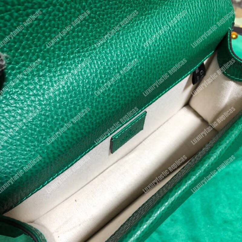 G*u*i dionysus leather small bag emerald green