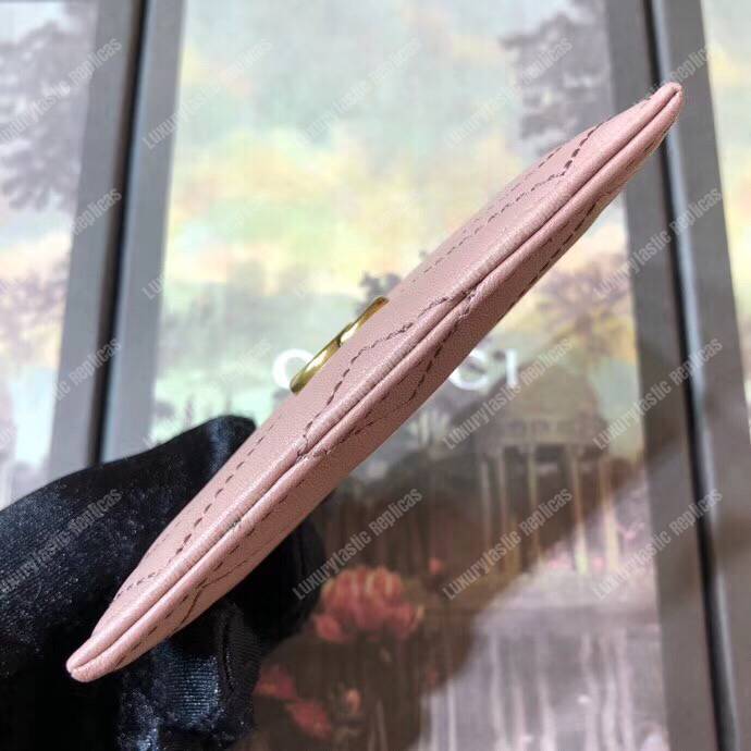 G*u*i gg marmont card case dusty pink