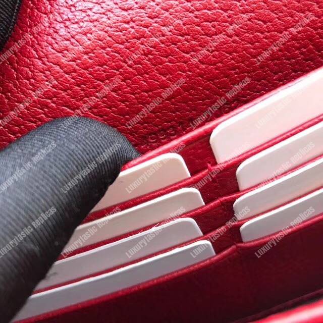 G*u*i embroidered leather mini shoulder bag red