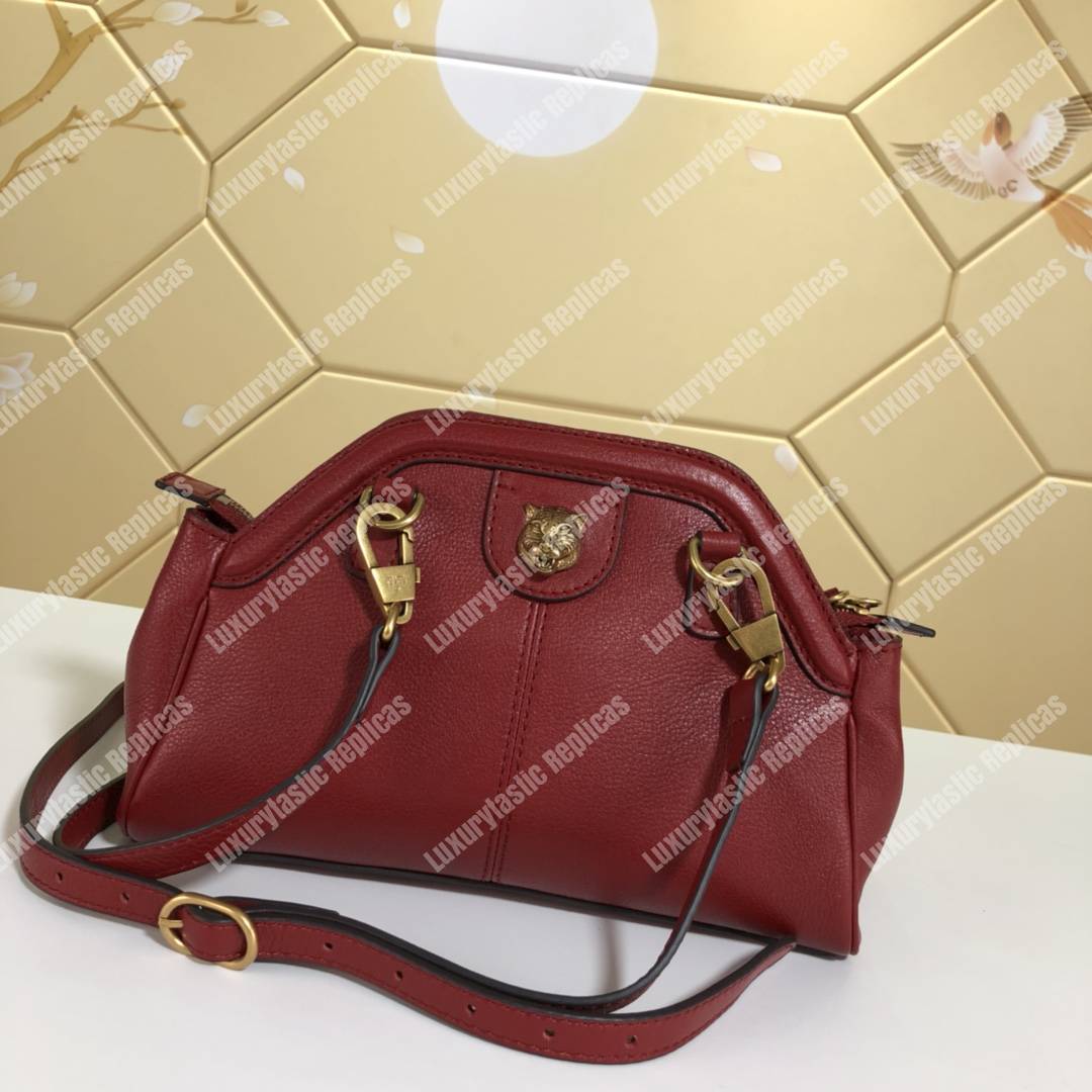 G*u*i re(belle) small shoulder bag leather red