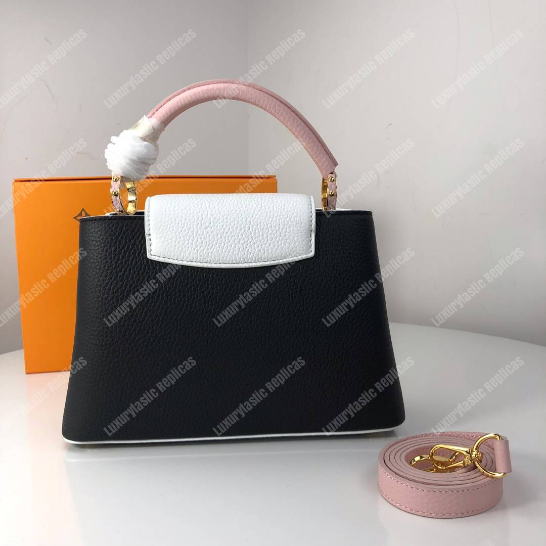 LV Capucines BB Taurillon Python Black White