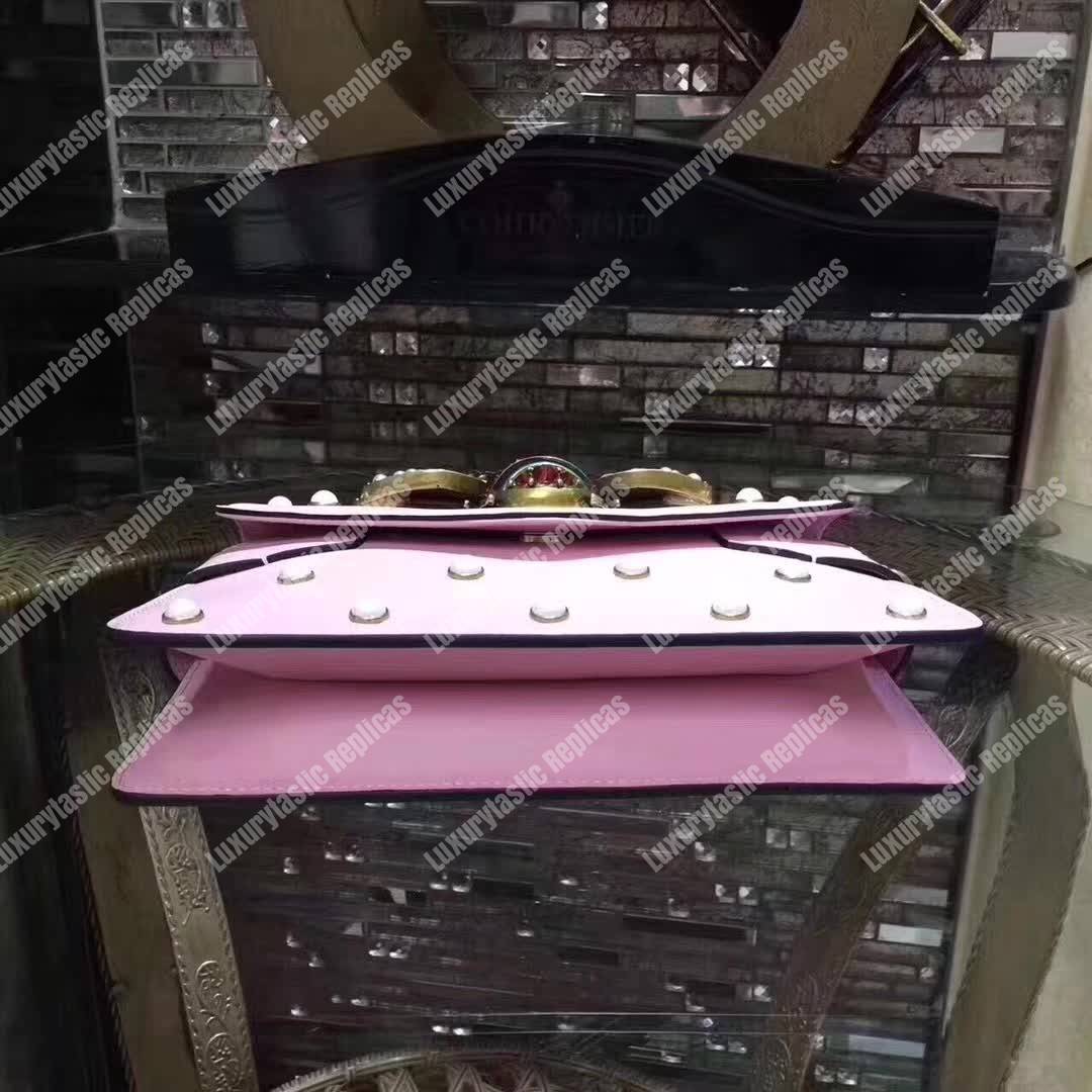 G*u*i broadway leather mini bag light pink