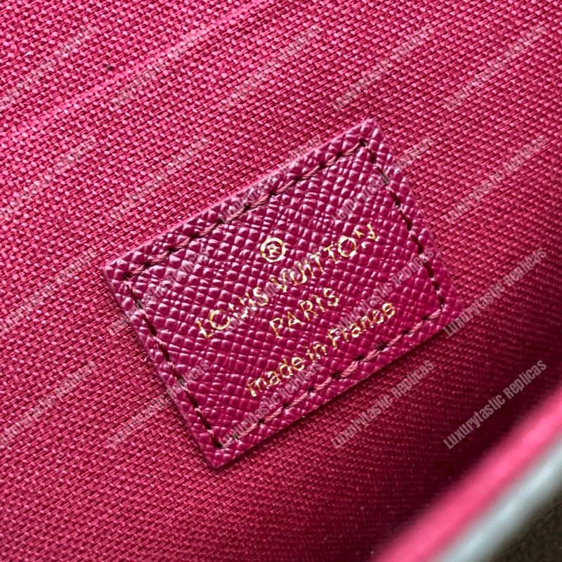 LV Pochette Félicie Monogram Soft Canvas Fuchsia