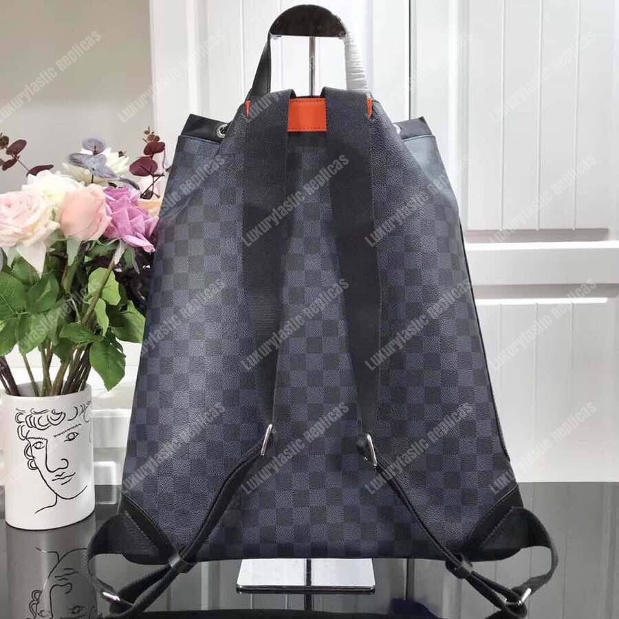 LV Drawstring Backpack Damier Colbat Race