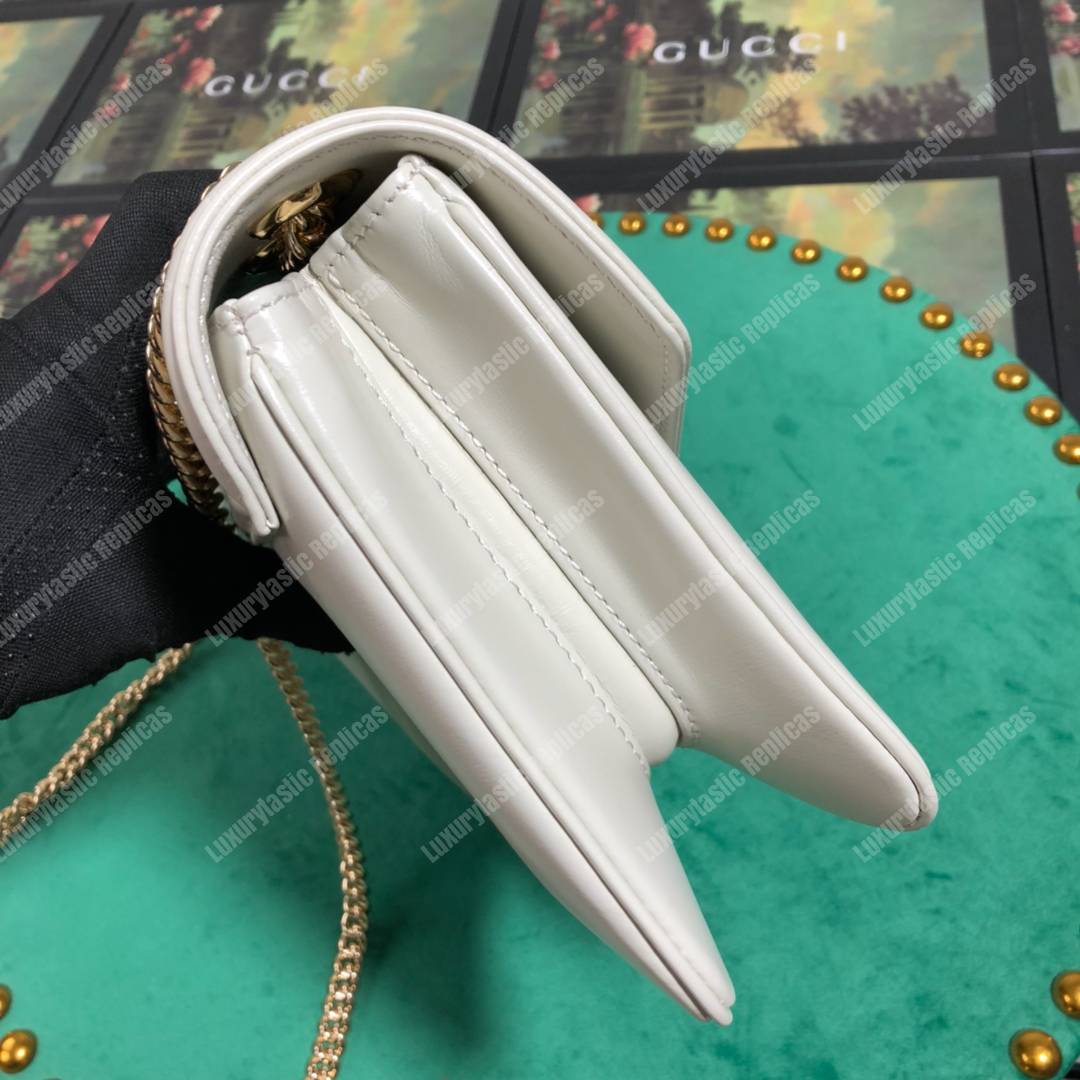 G*u*i rajah medium shoulder bag white