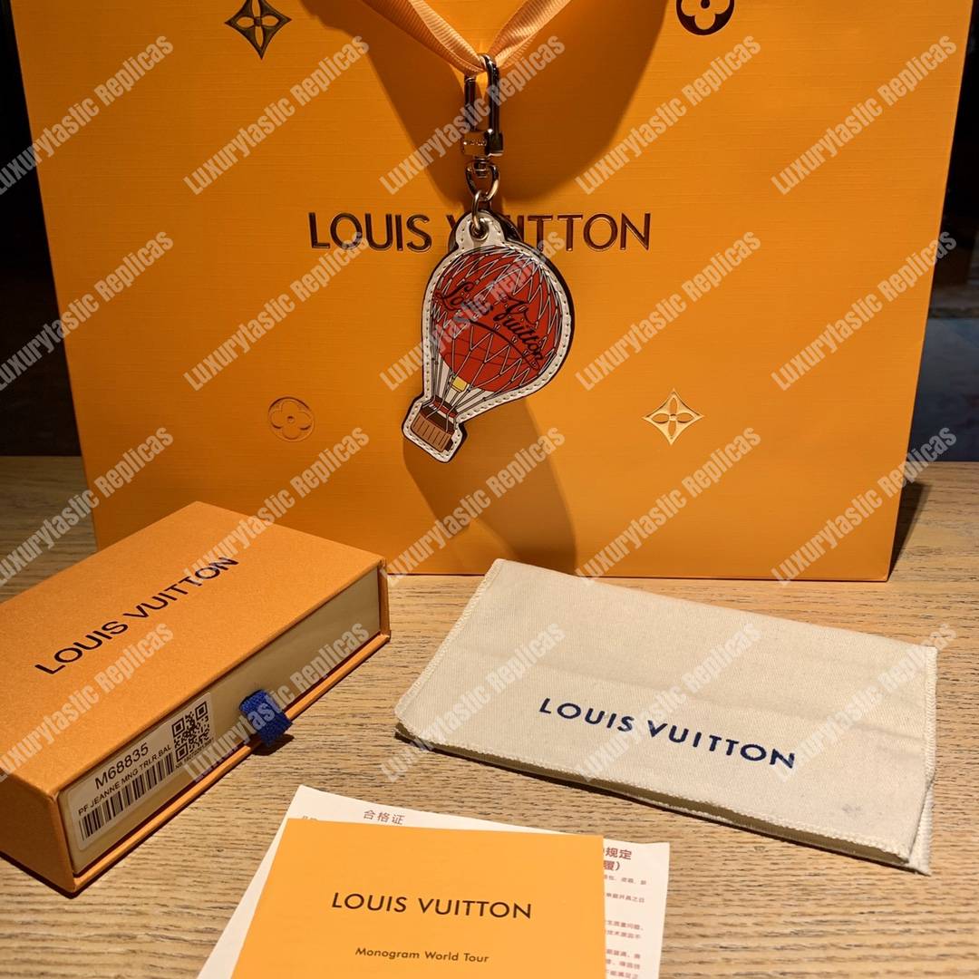 LV Damier Graphite Map Illustre Balloon Bag Charm & Key holder
