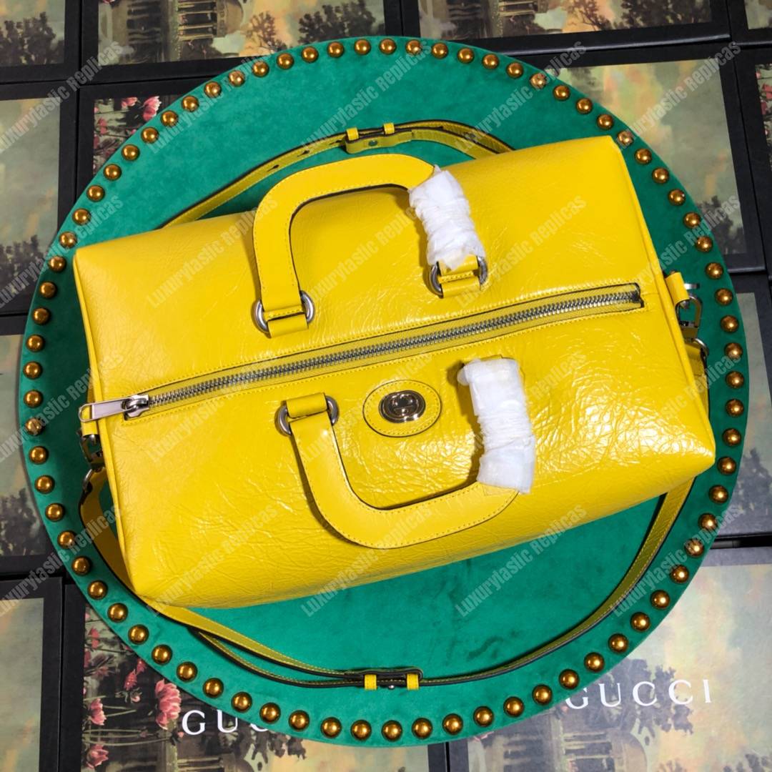 G*u*i soft leather backpack yellow