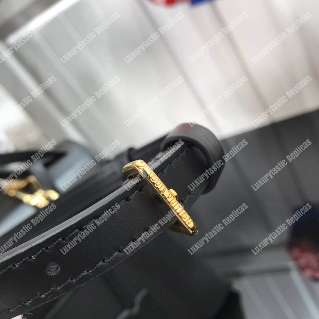 LV Rose Des Vents PM Black Gold Padlock Handbag