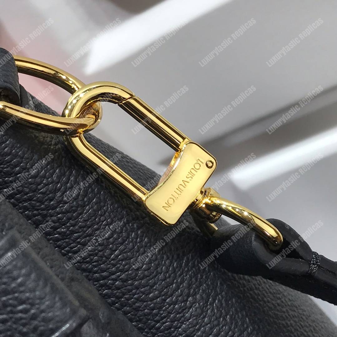 LV Georges MM Monogram Empreinte Leather Black